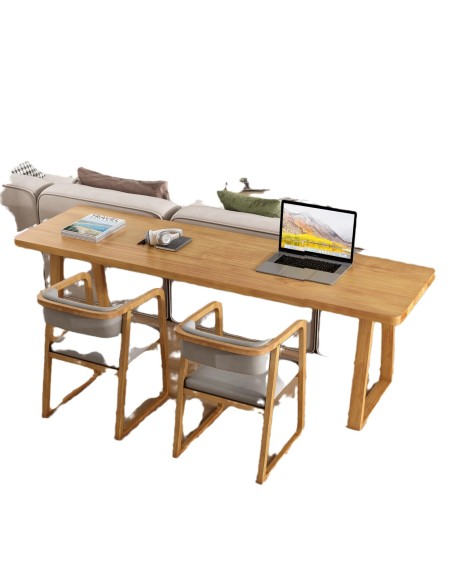 Solid wood desk, double person long table