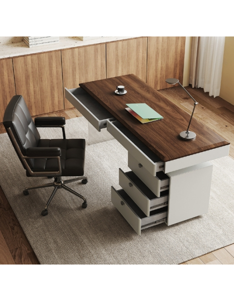 High end solid wood retro desk