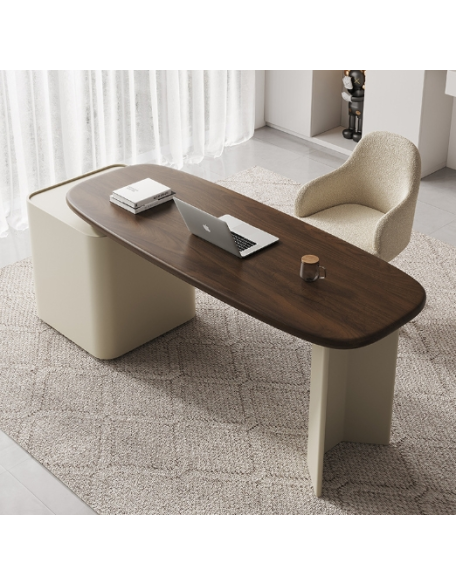 Modern retro cream style desk