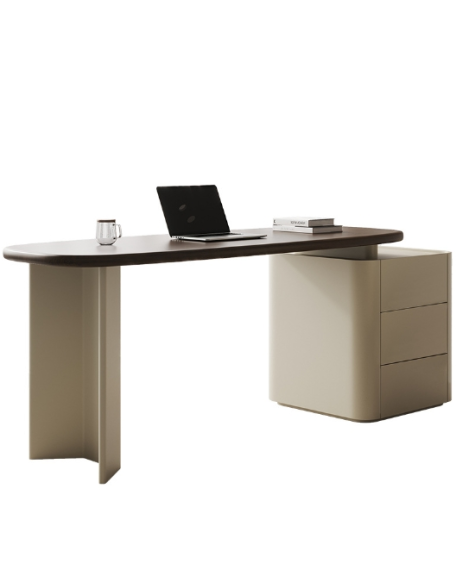 Modern retro cream style desk