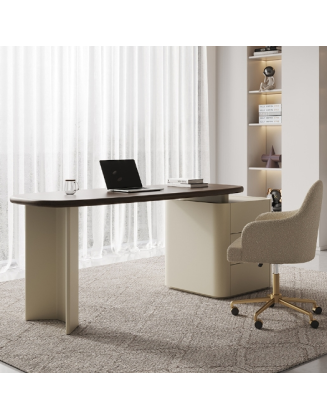 Modern retro cream style desk