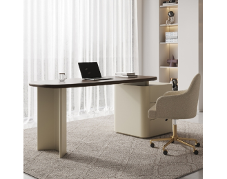 Modern retro cream style desk